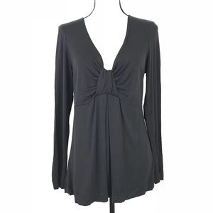 Soft Surroundings Black V-Neck Top